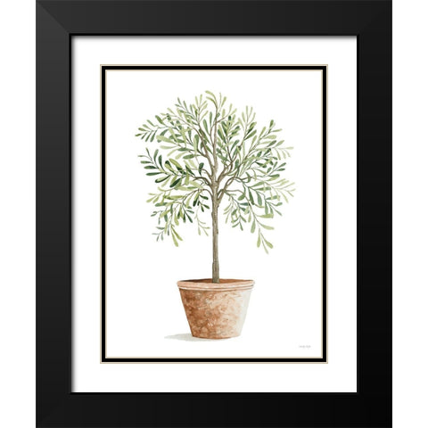 Topiary II Black Modern Wood Framed Art Print with Double Matting by Jacobs, Cindy