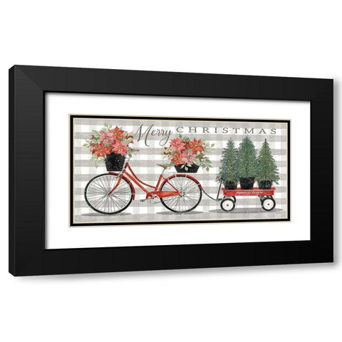 Christmas Delivery I Black Modern Wood Framed Art Print with Double Matting by Jacobs, Cindy