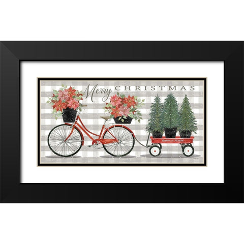 Christmas Delivery I Black Modern Wood Framed Art Print with Double Matting by Jacobs, Cindy