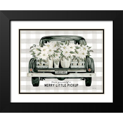 Merry Little Pickup Black Modern Wood Framed Art Print with Double Matting by Jacobs, Cindy