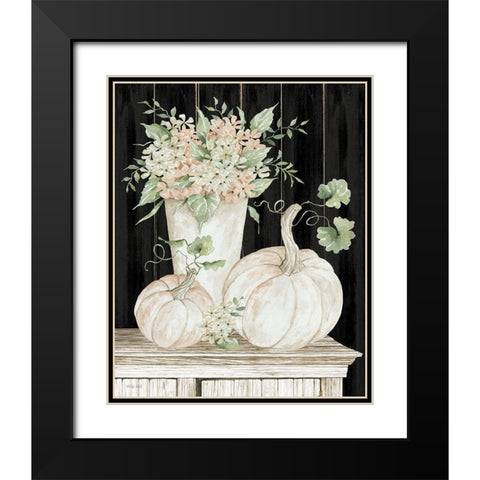 Fall Still Life Black Modern Wood Framed Art Print with Double Matting by Jacobs, Cindy