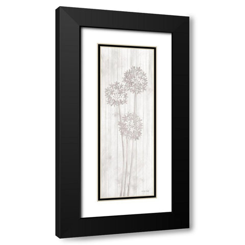 Allium V Black Modern Wood Framed Art Print with Double Matting by Jacobs, Cindy