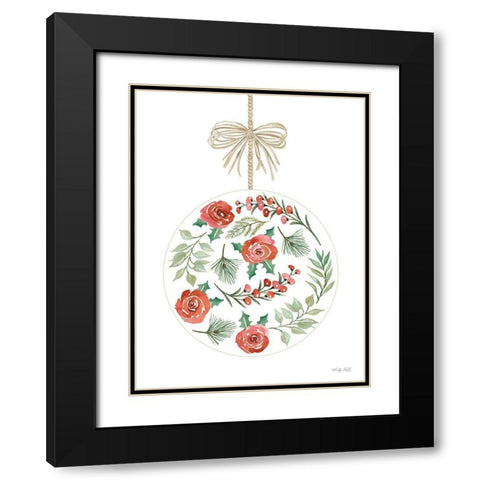 Christmas Ornament IV Black Modern Wood Framed Art Print with Double Matting by Jacobs, Cindy