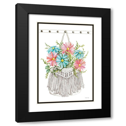 Floral Pop IV Black Modern Wood Framed Art Print with Double Matting by Jacobs, Cindy