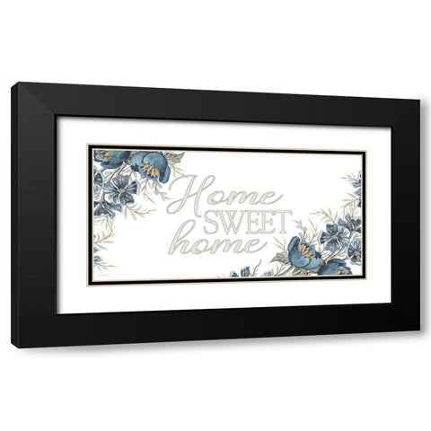 Home Sweet Home Black Modern Wood Framed Art Print with Double Matting by Jacobs, Cindy