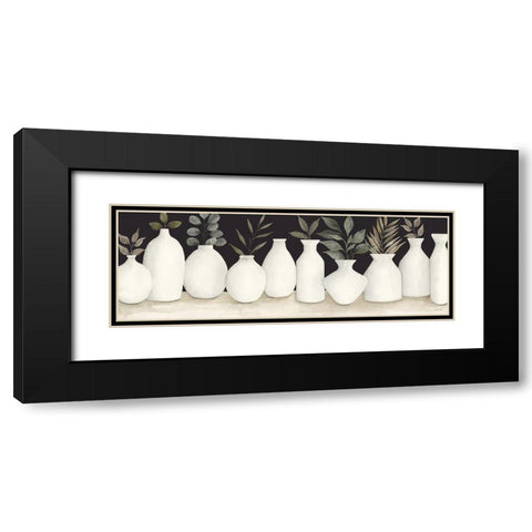 Ebony and Ivory Black Modern Wood Framed Art Print with Double Matting by Jacobs, Cindy