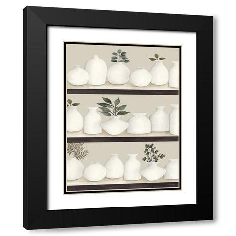Bookshelf Collectibles Black Modern Wood Framed Art Print with Double Matting by Jacobs, Cindy