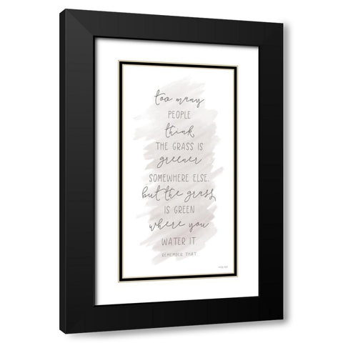 Too Many People     Black Modern Wood Framed Art Print with Double Matting by Jacobs, Cindy