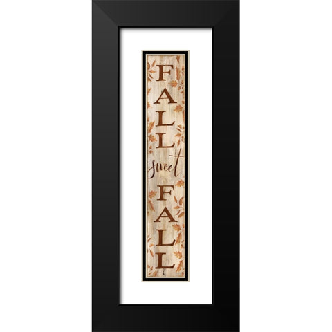 Fall Sweet Fall  Black Modern Wood Framed Art Print with Double Matting by Jacobs, Cindy
