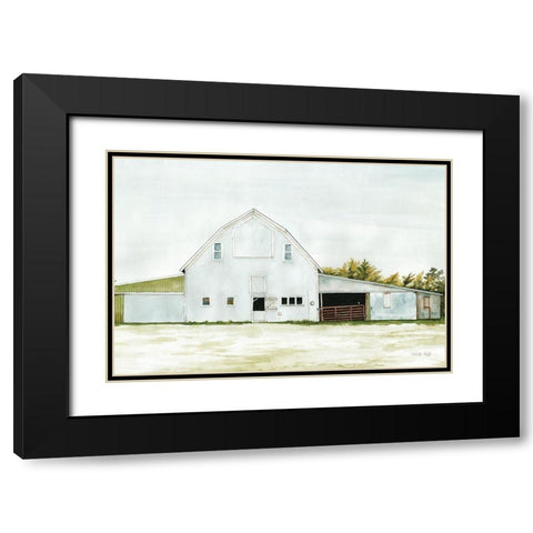 Wilson Farm Black Modern Wood Framed Art Print with Double Matting by Jacobs, Cindy