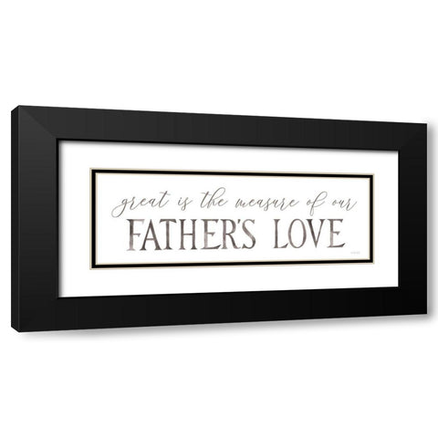 Fathers Love Black Modern Wood Framed Art Print with Double Matting by Jacobs, Cindy
