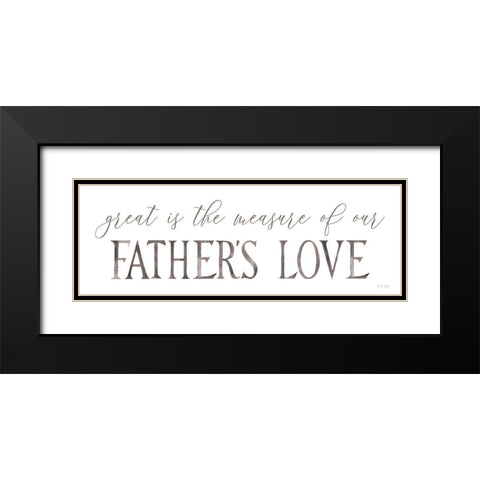 Fathers Love Black Modern Wood Framed Art Print with Double Matting by Jacobs, Cindy