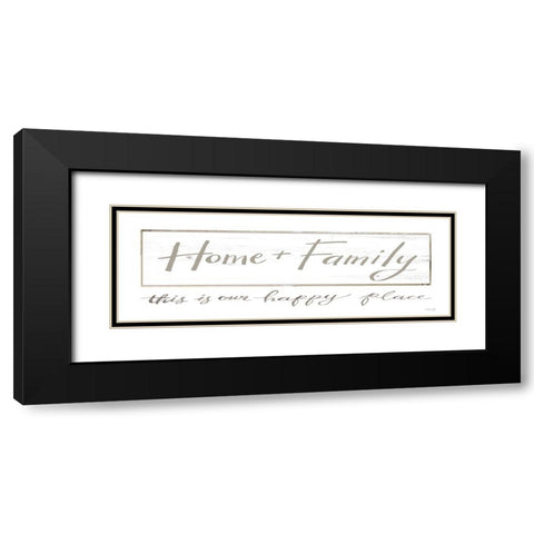Home + Family II Black Modern Wood Framed Art Print with Double Matting by Jacobs, Cindy
