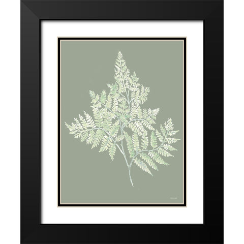 Shades of Green II Black Modern Wood Framed Art Print with Double Matting by Jacobs, Cindy