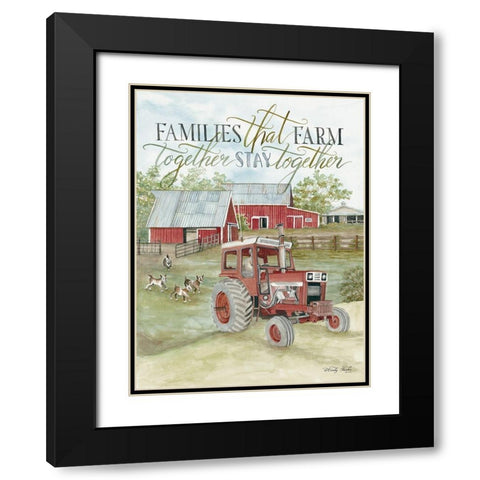 Families that Farm Together Black Modern Wood Framed Art Print with Double Matting by Jacobs, Cindy