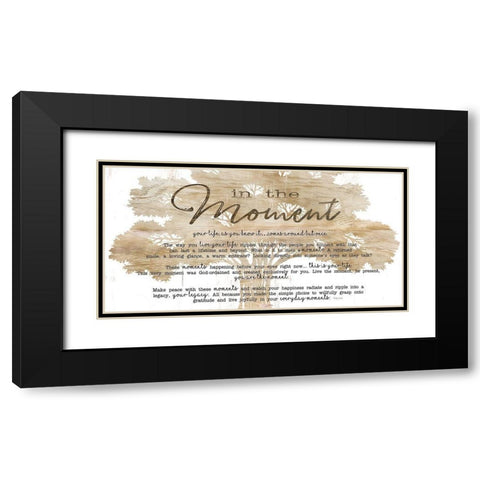 In the Moment Black Modern Wood Framed Art Print with Double Matting by Jacobs, Cindy