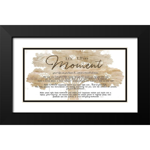 In the Moment Black Modern Wood Framed Art Print with Double Matting by Jacobs, Cindy