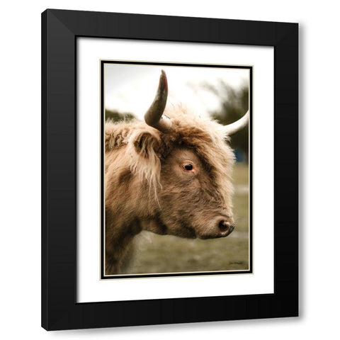 Handsome Henry Black Modern Wood Framed Art Print with Double Matting by Diener, Dakota