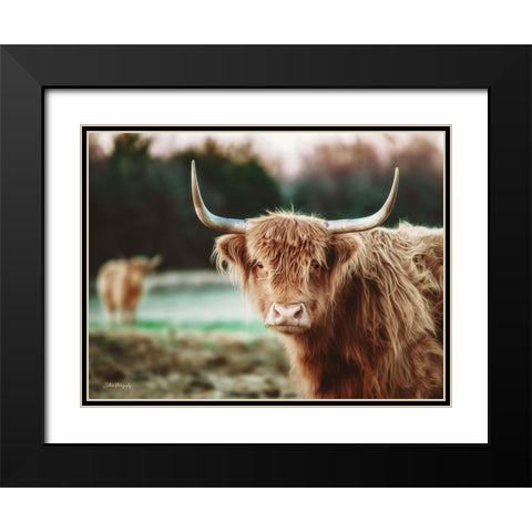 Mellow Day on the Farm II Black Modern Wood Framed Art Print with Double Matting by Diener, Dakota