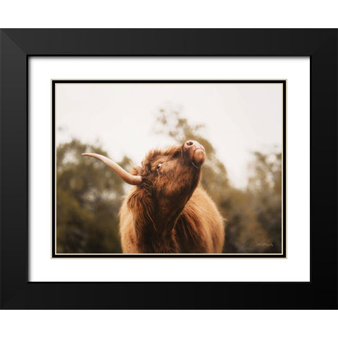 Keep Your Head Up Black Modern Wood Framed Art Print with Double Matting by Diener, Dakota