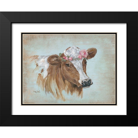 Penelope Black Modern Wood Framed Art Print with Double Matting by Coules, Debi