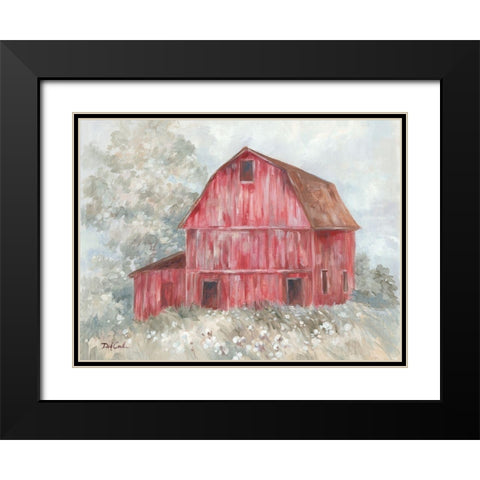 Old Red Black Modern Wood Framed Art Print with Double Matting by Coules, Debi
