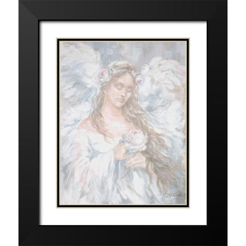 Love Black Modern Wood Framed Art Print with Double Matting by Coules, Debi