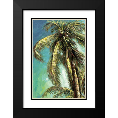 The Coconut Tree I Black Modern Wood Framed Art Print with Double Matting by Dee Dee