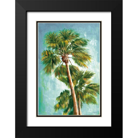 The Coconut Tree II Black Modern Wood Framed Art Print with Double Matting by Dee Dee