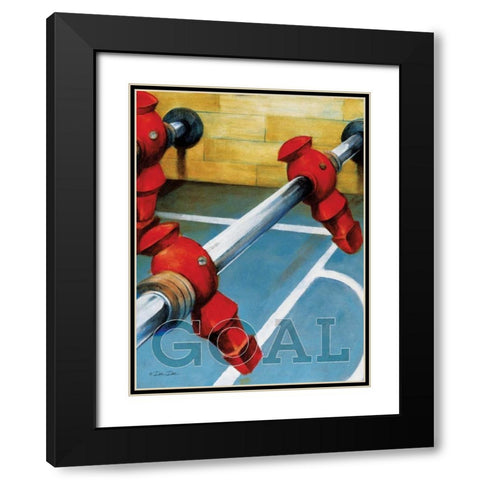 Goal Black Modern Wood Framed Art Print with Double Matting by Dee Dee