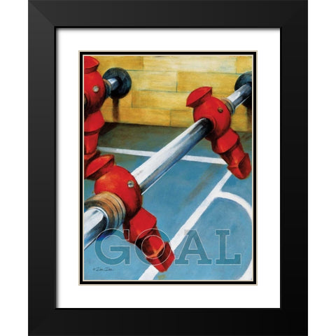 Goal Black Modern Wood Framed Art Print with Double Matting by Dee Dee