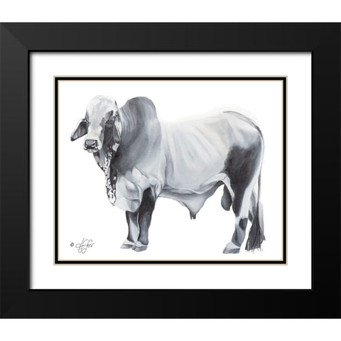 Hey Big Grey Black Modern Wood Framed Art Print with Double Matting by Fifer, Diane