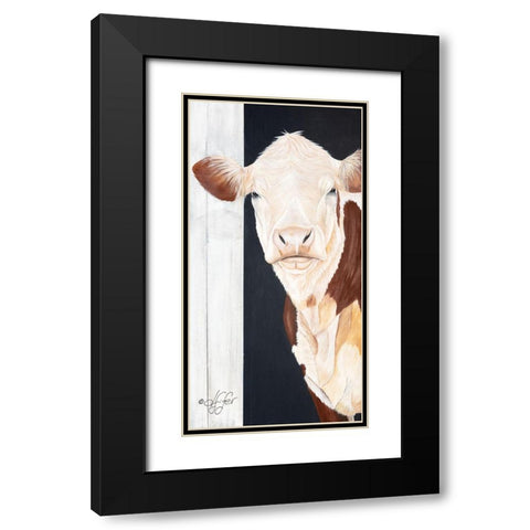 Come on In Black Modern Wood Framed Art Print with Double Matting by Fifer, Diane