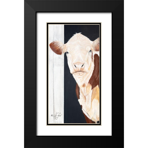 Come on In Black Modern Wood Framed Art Print with Double Matting by Fifer, Diane