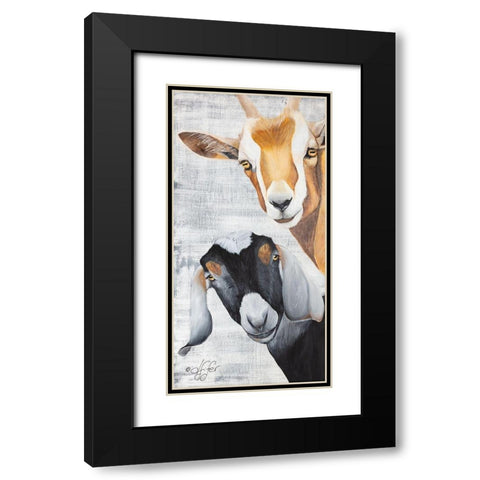 Shenanigans Black Modern Wood Framed Art Print with Double Matting by Fifer, Diane