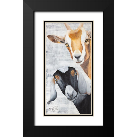 Shenanigans Black Modern Wood Framed Art Print with Double Matting by Fifer, Diane
