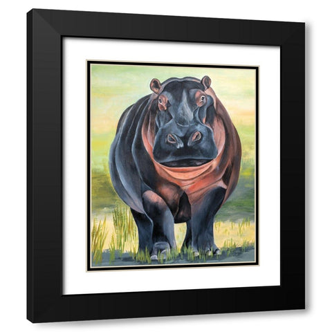 Time for a Soak Black Modern Wood Framed Art Print with Double Matting by Fifer, Diane