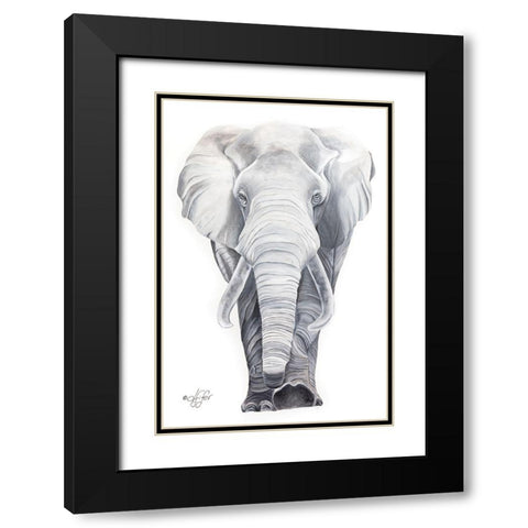 What Big Ears I Have Black Modern Wood Framed Art Print with Double Matting by Fifer, Diane