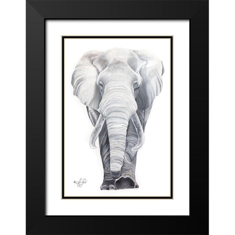 What Big Ears I Have Black Modern Wood Framed Art Print with Double Matting by Fifer, Diane