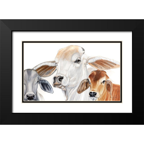 Ranch Life   Black Modern Wood Framed Art Print with Double Matting by Fifer, Diane