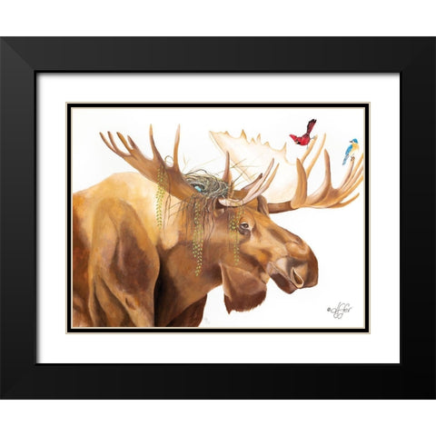 Freeloaders Black Modern Wood Framed Art Print with Double Matting by Fifer, Diane