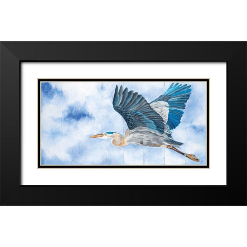 Spread Your Wings Black Modern Wood Framed Art Print with Double Matting by Fifer, Diane