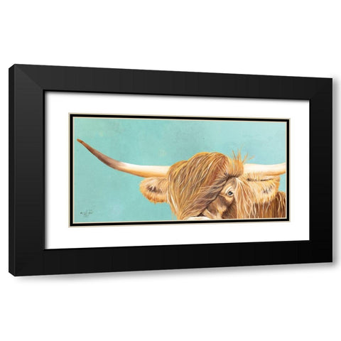 On Point Highland Black Modern Wood Framed Art Print with Double Matting by Fifer, Diane