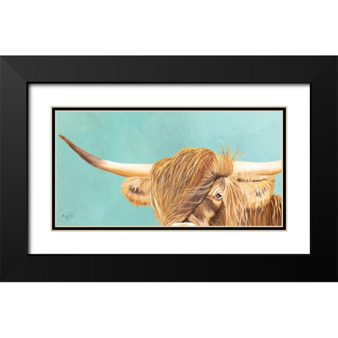 On Point Highland Black Modern Wood Framed Art Print with Double Matting by Fifer, Diane