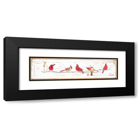 Lets Tweet Black Modern Wood Framed Art Print with Double Matting by Fifer, Diane