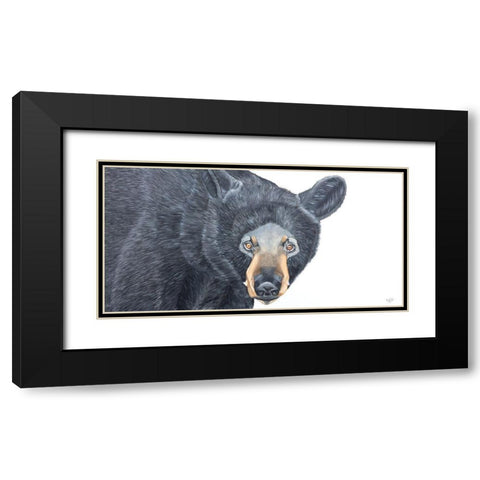 Black Bear Black Modern Wood Framed Art Print with Double Matting by Fifer, Diane