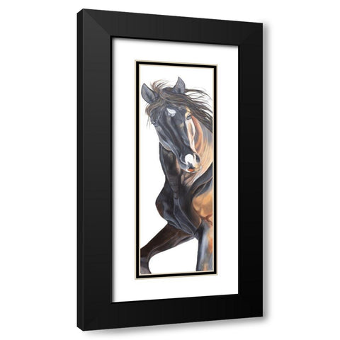 Fancy Girl Black Modern Wood Framed Art Print with Double Matting by Fifer, Diane
