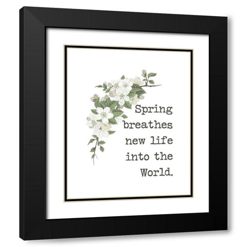 New Life in Spring Black Modern Wood Framed Art Print with Double Matting by Dogwood Portfolio