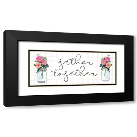 Gather Together Black Modern Wood Framed Art Print with Double Matting by Dogwood Portfolio