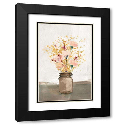 Amber Dreams Black Modern Wood Framed Art Print with Double Matting by Dogwood Portfolio